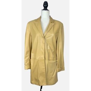 Umberto Olivieri Italian Leather coat size m (44)